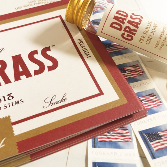 Introducing the Dad Grass Postcard & Stamp Set