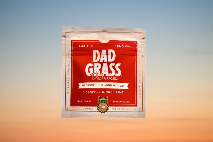 Dad Grass Deluxe THC + CBD Gummies | 2-Pack Sampler | 36u Case