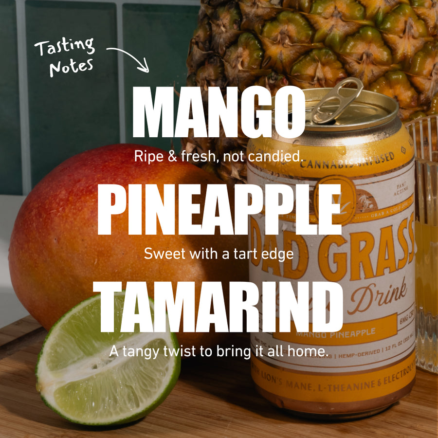 Dad Grass THC Drink - Mango Pineapple