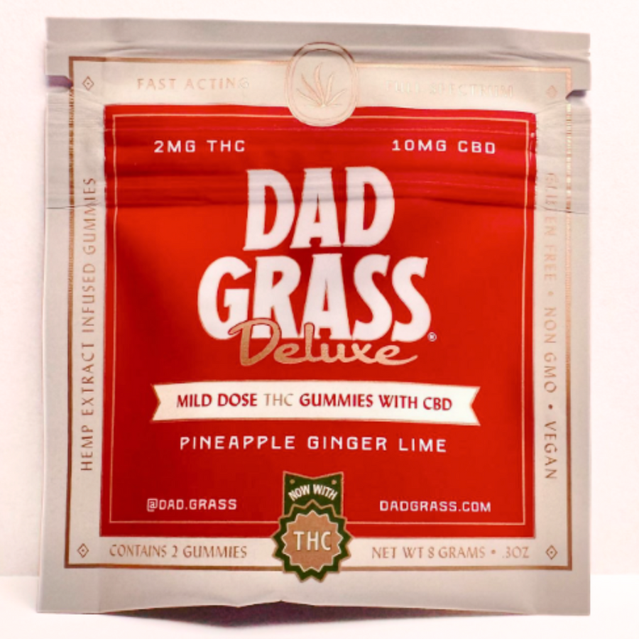 Dad Grass Deluxe THC + CBD Gummies | 2-Pack Sampler | 36u Case
