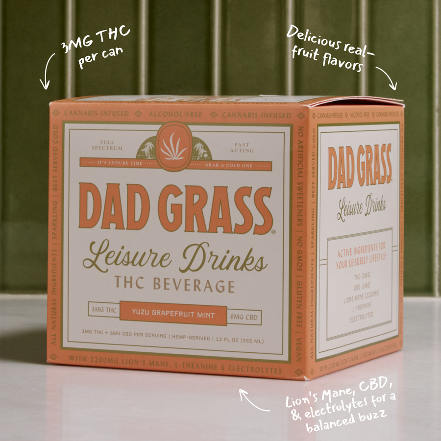 Dad Grass THC Drink - Yuzu Grapefruit Mint