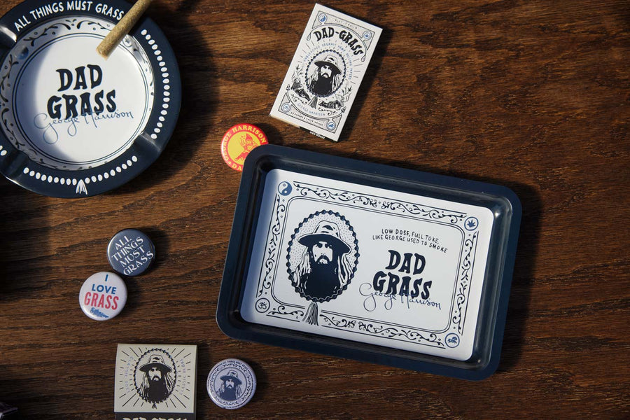 Dad Grass x George Harrison Signature Rolling Tray - 10 Pack
