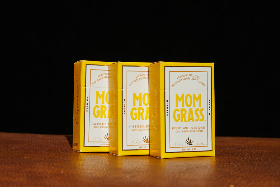 Mom Grass Hemp CBG Preroll 5 Pack - 10u Carton
