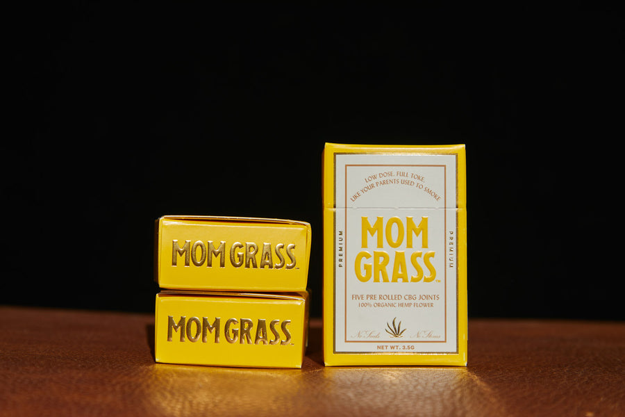 Mom Grass Hemp CBG Preroll 5 Pack - 10u Carton
