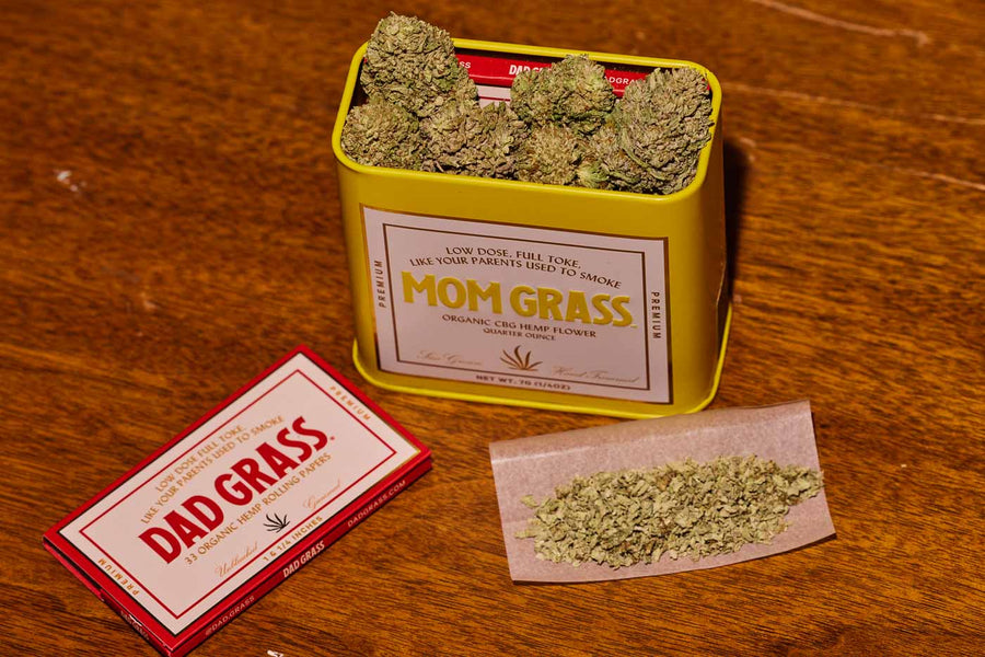 Mom Grass CBG Hemp Flower Quarter Ounce - 10u Case