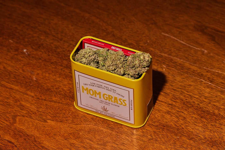 Mom Grass CBG Hemp Flower Half Ounce - 12u Case